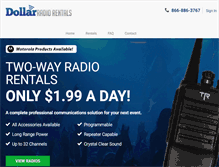 Tablet Screenshot of dollarradiorentals.com